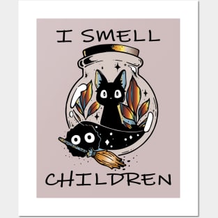 i smell children funny halloween cat magic potion Posters and Art